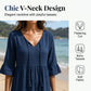 Luchtige Gelaagde Zomerjurk | V-hals | Ademend Polyester | Maten S-5XL