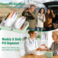 Discrete Medicijn Organizer voor 1 Week | AM/PM | Reizen | Siliconen & EVA