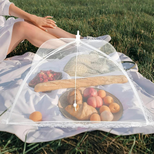 🔥【DAILY DEAL】💦 BBQ/Picknick/Camping Voedselkap | Stof- & Insectenwerend | Milieuvriendelijk & Herbruikbaar | HALF PRICE TODAY 🚀