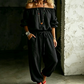Elegant Off-Shoulder Lounge Set | Met Pofmouwen | Ademend Polyester | S-5XL