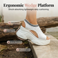 Dames Ademende Wig Sandalen | 9 cm Hak | Flyknit Bovenwerk | Maten 36-43