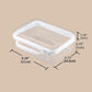 Hard Shell Transparante Opbergbox | 3 Maten | Stapelbaar & Waterbestendig | Roos/Wit/Zwart