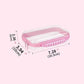 Hard Shell Transparante Opbergbox | 3 Maten | Stapelbaar & Waterbestendig | Roos/Wit/Zwart