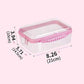 Hard Shell Transparante Opbergbox | 3 Maten | Stapelbaar & Waterbestendig | Roos/Wit/Zwart
