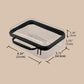 Hard Shell Transparante Opbergbox | 3 Maten | Stapelbaar & Waterbestendig | Roos/Wit/Zwart