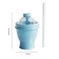 2-in-1 Draagbare IJsbalmaker Beker | 6cm IJsbol | Inklapbaar | Met Rietje | Blauw/Geel/Roze