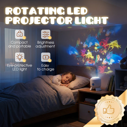 Dynamische Sfeer Projectielamp | Roterend Beeld | Kantelbare Basis | USB-Oplaadbaar