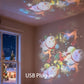 Dynamische Sfeer Projectielamp | Roterend Beeld | Kantelbare Basis | USB-Oplaadbaar