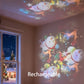 Dynamische Sfeer Projectielamp | Roterend Beeld | Kantelbare Basis | USB-Oplaadbaar