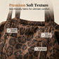Slouchy Luipaardprint Tote Tas voor Vrouwen | Synthetische Suède | Ruime Dagschoudertas