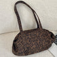 Slouchy Luipaardprint Tote Tas voor Vrouwen | Synthetische Suède | Ruime Dagschoudertas
