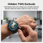 【Revolutionair Ontwerp】TWS Oordopjes Smartwatch | 400mAh Batterij | Zwart/Zilver