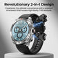 【Revolutionair Ontwerp】TWS Oordopjes Smartwatch | 400mAh Batterij | Zwart/Zilver