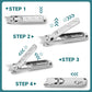 Ultradunne Schuine Nagelknipper RVS | 7mm Opening | Met Opvangbakje