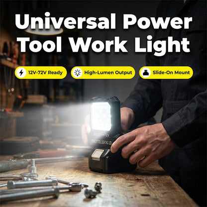 Universele LED Arbeidslamp voor Accutools | DC 12V-72V | 10W | 4 Kleuren