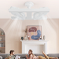💥【LIMITED TIME 50% OFF】🔥 Plafondventilator met LED | Breedhoek Koeling | Dubbele Motor Fluisterstil | 60W LED Flikkervrij | E27 | Gereedschapsvrij