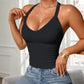 V-hals Slim-Fit Hemdjes Dames | Ingebouwde BH | Geribbelde Stof | 5 Kleuren