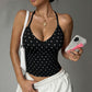Halterneck Sport Set Dames | Met Ingebouwde BH | Gerubberd Detail | 2-delig