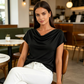 ⏳ FLASH SALE! ✨ Stijlvolle Kraagtop | Verbergt & Svelt 🧥 | Perfect voor Werk/Dagelijks | HALF PRICE 🎉