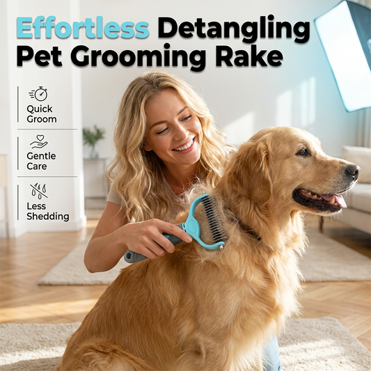 🐾【50% KORTING】🎉 Professionele Ontklitkam | Afgeronde Tanden