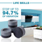 💥【LIMITED TIME 50% OFF】🔥 Trillingsdempende Voetjes voor Wasmachine | Rubber+TPU Dempt Geluid & Trillingen | Verhoogt tegen Vocht | Past op Meeste Apparaten & Meubels | 4 Stuks Grijs/Blauw