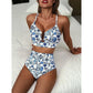🌞🎉【Zomeraanbieding】Retro Hoogtaille Bikini Set | Met Metal Detail🎉