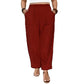 🎉【Aanbieding】👖✨Dames Losse Casual Broek | Elastische Taille | Relaxed Fit | Effen Kleuren | Polyester Mix | 1XL-5XL🧵