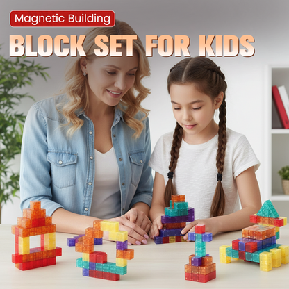 🎁🧲 【50% Korting】Magnetische Bouwblokken voor Kinderen | 6-Zijdige Magneten🏗️