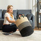✨🧺【50% Korting】Gevlochten Katoenen Mand 58L | Wasmand & Opbergmand