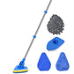 🎉【50% Korting】🚿Verstelbare Badkamer Schrobber Set | Met 3 Koppen✨