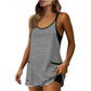 ⏰️🔥【50% Korting】🔥Gestreepte Tankini Jurk Dames | Met Zakken | 2-delige Set👗