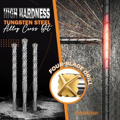 🎉⚒️【Aanbieding】🔩Kruisbit Slagboor Snelboren | Voor Beton, Staal & Hout🦾