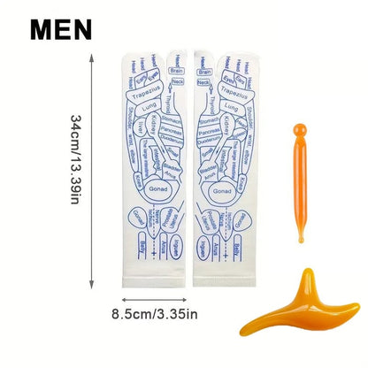 🔥【Zelfzorg Must-have】🦶Reflexologie Handleiding Sokken | Voor Ontspanning。 💆‍♀️