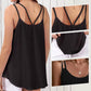 ✨💃【Aanbieding】🎀Dames Mesh Top Zomer | Dubbele Bandjes & Losse Pasvorm🍃