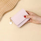 🔥【Aanbieding】🔥Mini Portemonnee met Sierketting | Lychee PU Leer | 5 Card Slots💳👛