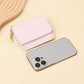🔥【Aanbieding】🔥Mini Portemonnee met Sierketting | Lychee PU Leer | 5 Card Slots💳👛