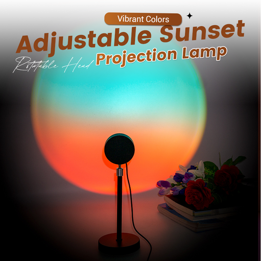 🎉【Aanbieding】🎉✨Verstelbare Zonsondergang Lamp | Met 4/5 Lichtfilters🌈🌅