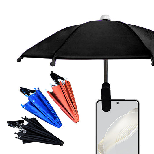 📱🌂【Aanbieding】☀️Opklapbare Telefoon Parasol 22x27cm | Anti-Verblinding & Waterdicht 🛡️