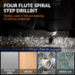 🎉【Aanbieding】✨⚒️HSS Spiraal Trapboren Set | 4-Snijkanten | Voor RVS & Metaal🚰