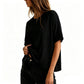 🌟👕【Aanbieding】✨Dames Ronde Hals T-shirt | Premium Zachte Mix | Oversized Pasvorm