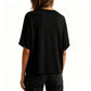 🌟👕【Aanbieding】✨Dames Ronde Hals T-shirt | Premium Zachte Mix | Oversized Pasvorm