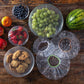 🔥【Aanbieding】🔥Elastische Voedselhoezen 100 Stuks | Stof- & Insectendicht | Transparant🍽️
