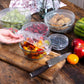 🔥【Aanbieding】🔥Elastische Voedselhoezen 100 Stuks | Stof- & Insectendicht | Transparant🍽️