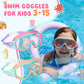 🎁【Aanbieding】🎁Kinder Zwembril | Breed Frame | Anticondens | HD Lenzen | 3-15 Jaar🏊