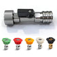 🎁【Aanbieding】🎁3/4" GHT naar 1/4" Snelkoppelingsadapter | Met Afsluitkraan | RVS🔧