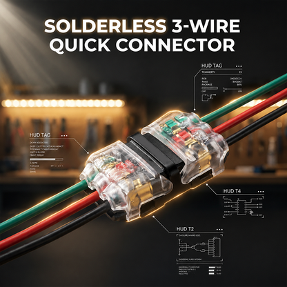 🎉⚡【Aanbieding】🎉Quick Wire Connector | Gereedschapsloos | Brandvertragend PC | Koperen Contacten🔧