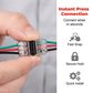 🎉⚡【Aanbieding】🎉Quick Wire Connector | Gereedschapsloos | Brandvertragend PC | Koperen Contacten🔧