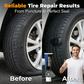 🎉Tijdelijke Korting! 🚙🔧Complete Lekke Band Reparatieset voor Auto, Motor & Fiets | Luchtdicht & Flexibel🏍️✅