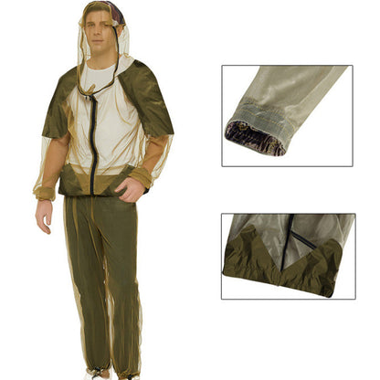 🔥【Aanbieding】🦟🚫Lichtgewicht Muggenafstotend Pak | Hoge Dichtheid Mesh | Microventilatie | Top + Broek | M/XL🎣🌲