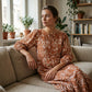 🎉【Aanbieding】☀️🧡Oranje Bloemenjurk met Tijdloze Pasvorm | Ademende Polyester | S-2XL | Machinewasbaar🌸👗